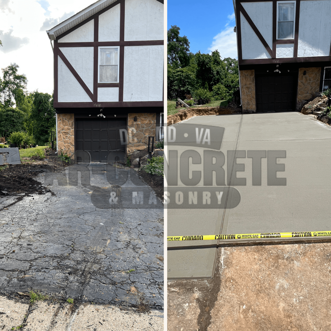 Before after AR concrete