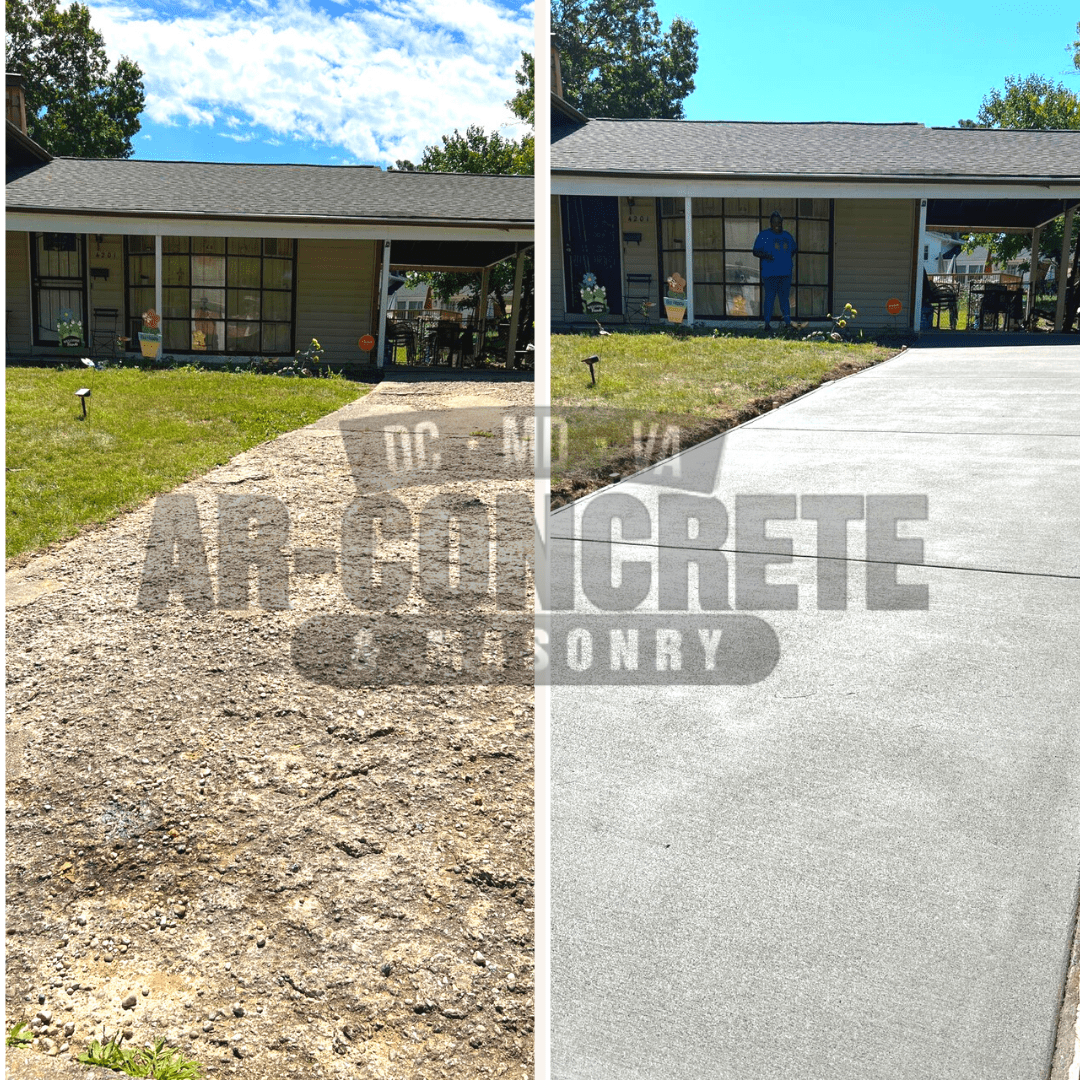 Before after Instagram Ar concrete